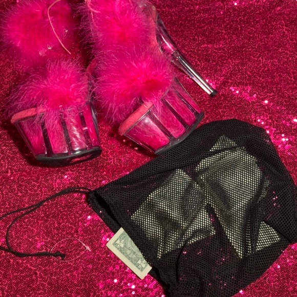 Mesh Fishnet Money Bag Wristlet Wallet See Through Purse Rave Dancewear goth emo - Picture 3 of 17